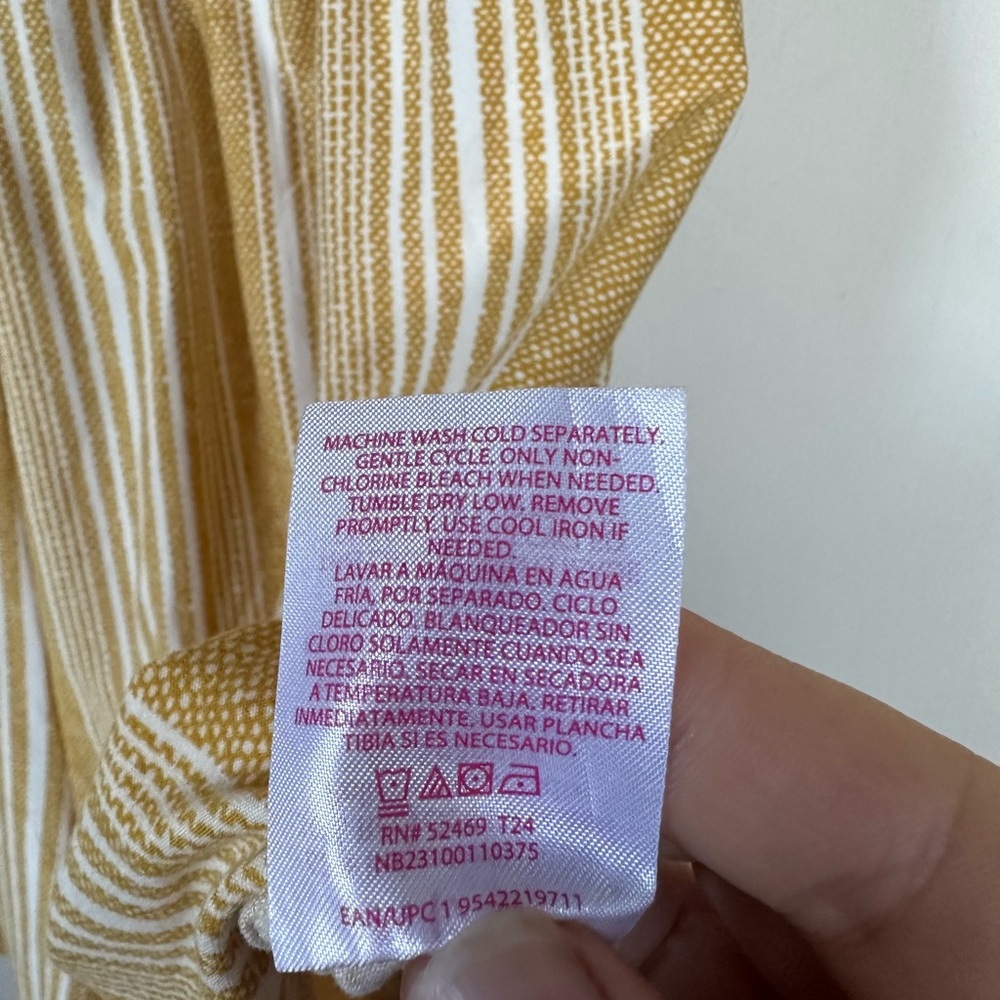 No Boundaries Yellow and White Striped Romper - Picture 8 of 8